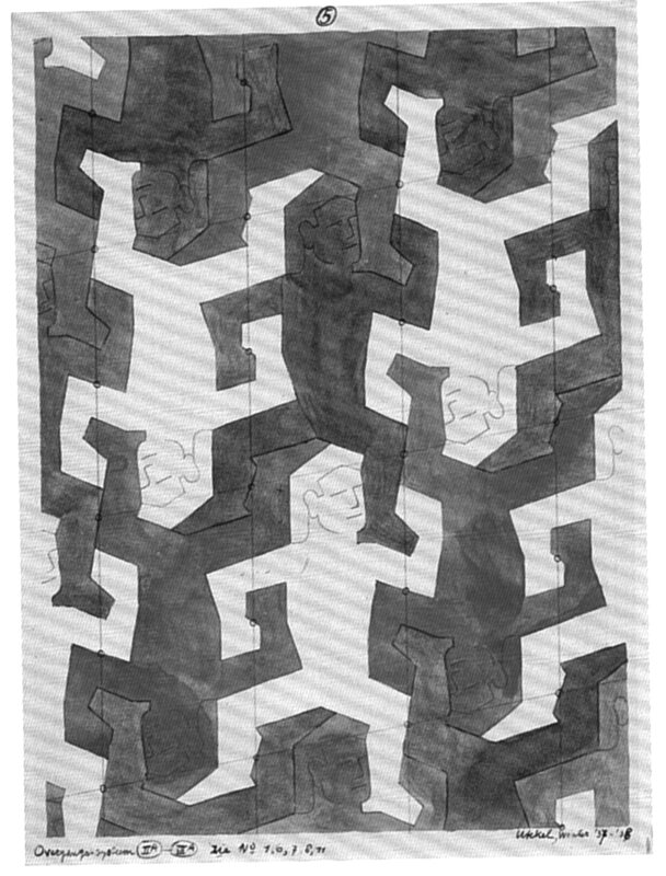 Abstract figure pattern drawing