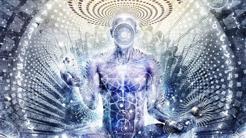 Abstract Figure with Energy Patterns