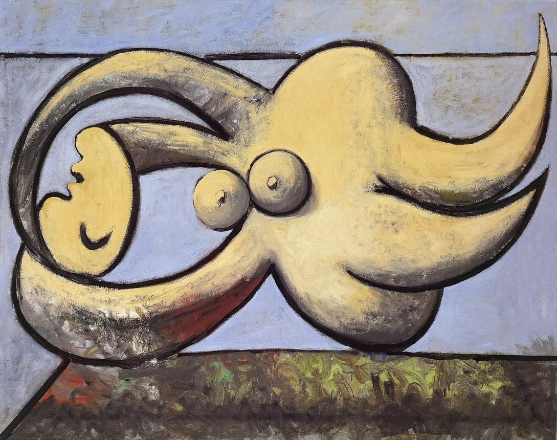 Abstract figure with eyes