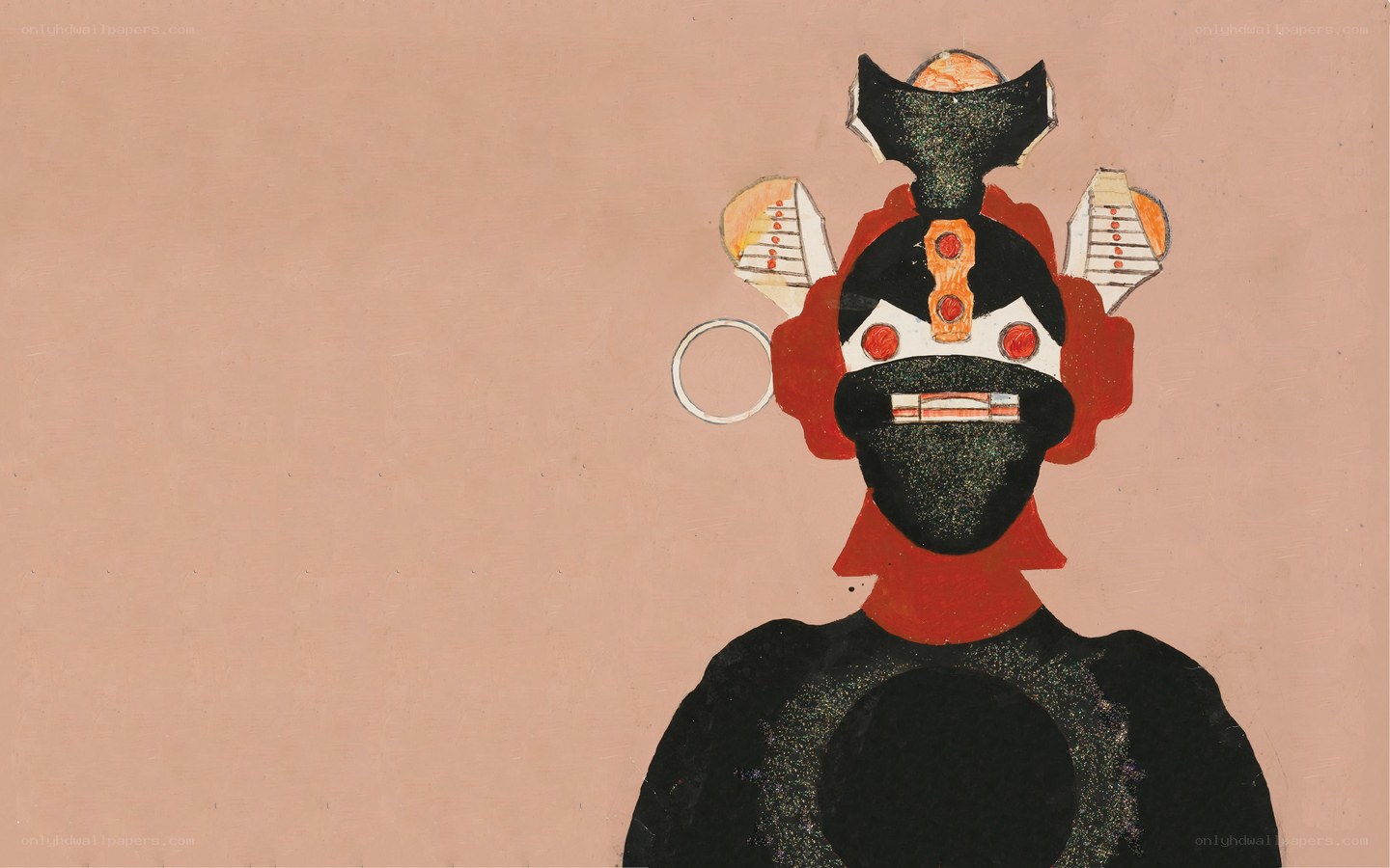 abstract figure with mask