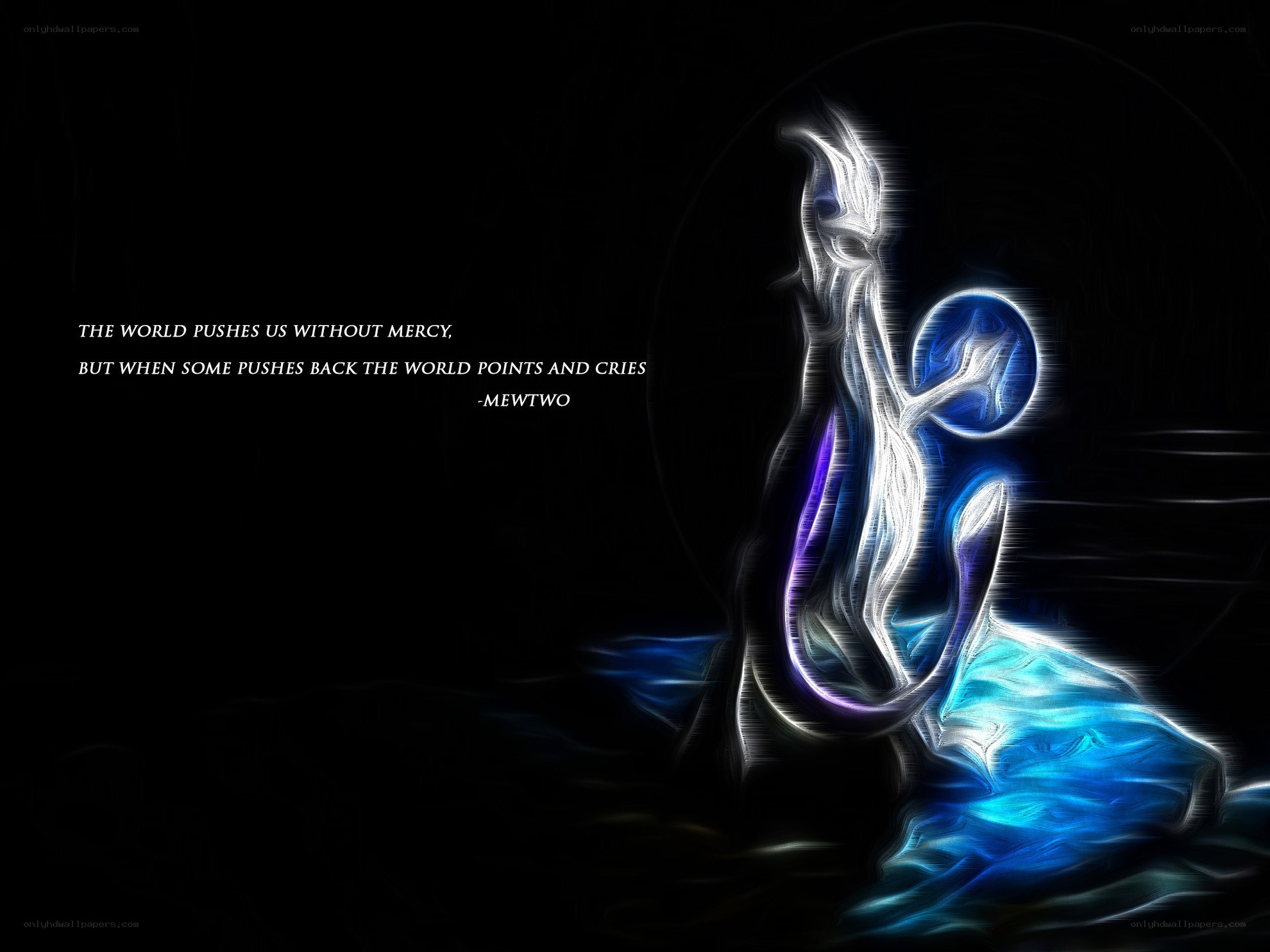 Abstract figure with quote