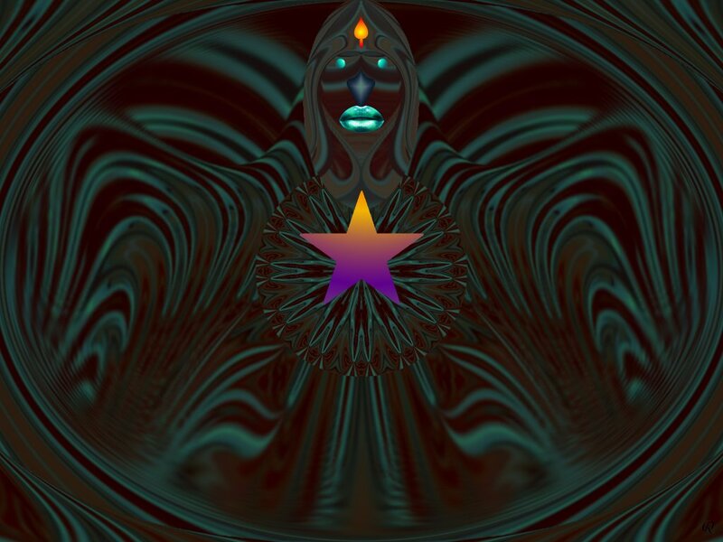 Abstract Figure with Star