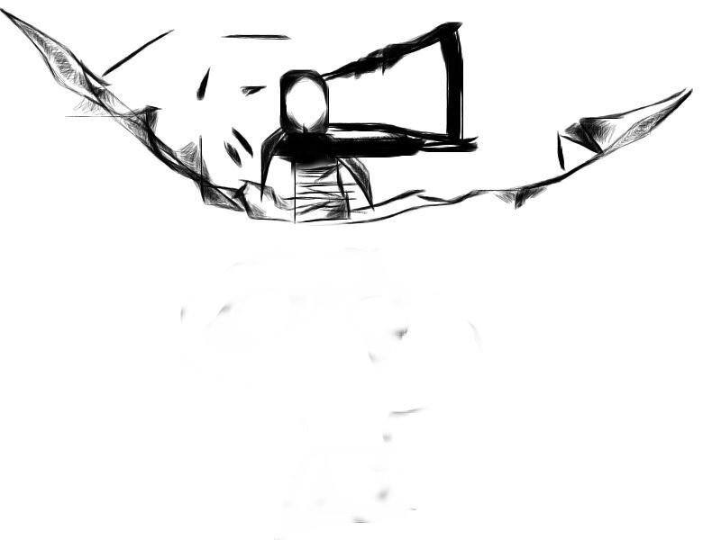 Abstract Figure with Wings