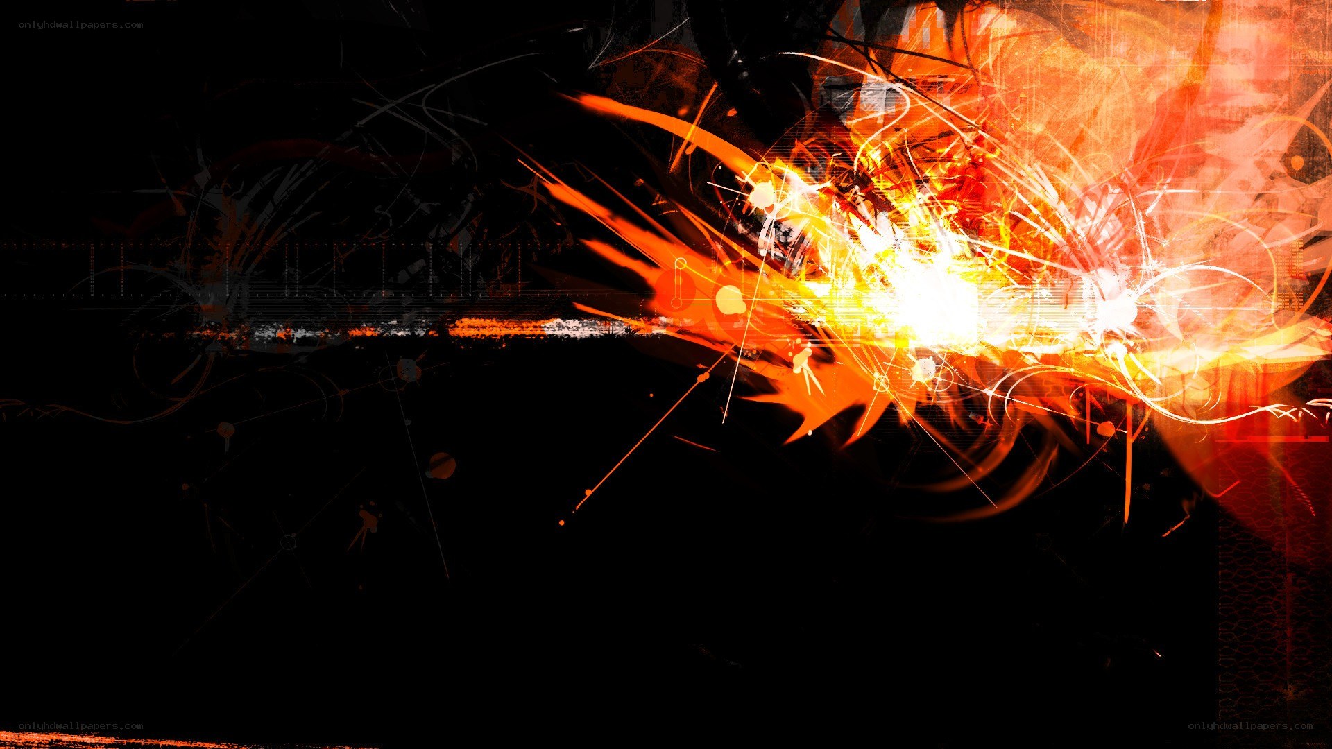 abstract fire explosion art