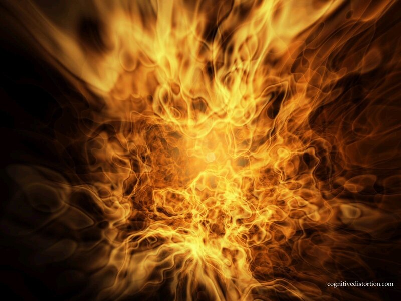 Abstract Fire Explosion — Orange, Dramatic, Digital Art, Flames