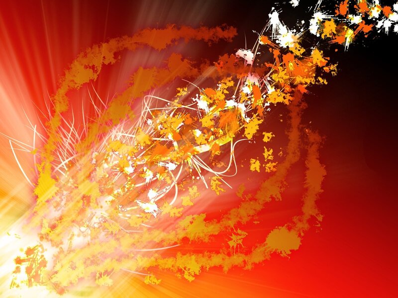 Abstract Fire Explosion — Red, Energetic