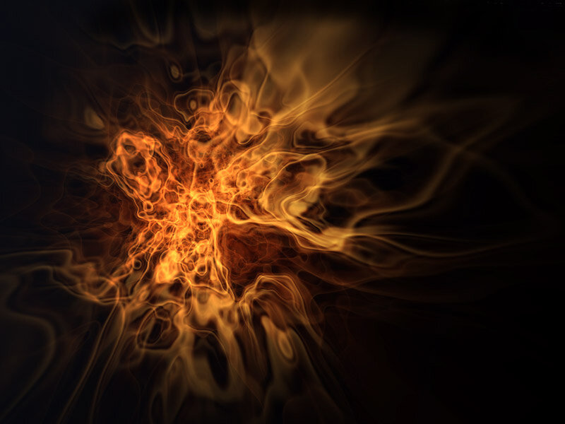 Abstract fire explosion