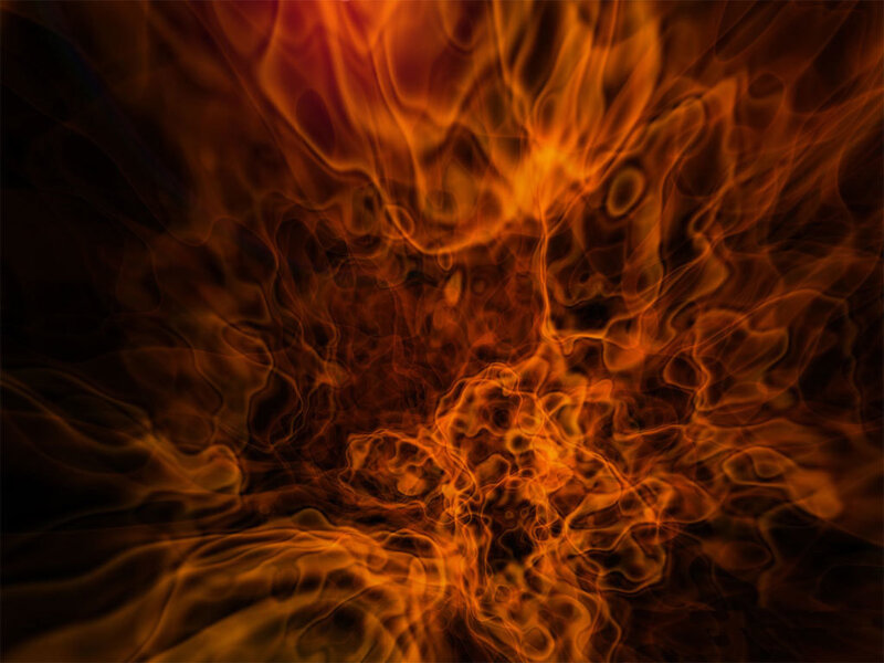 Abstract Fire Flames — Orange, Dramatic