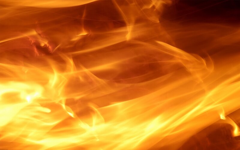 Abstract Fire Flames — Orange, Intense