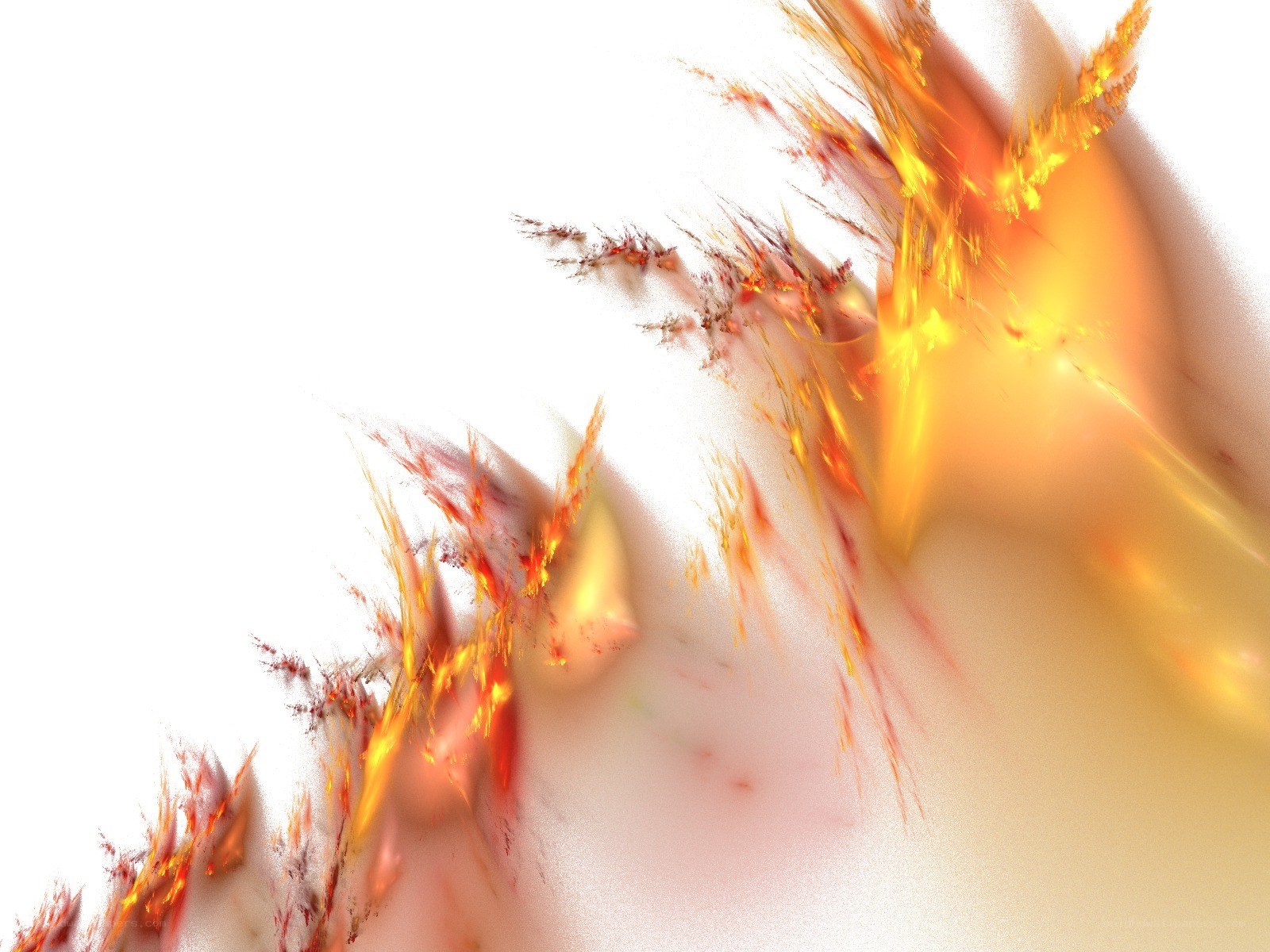 abstract fire fractal design