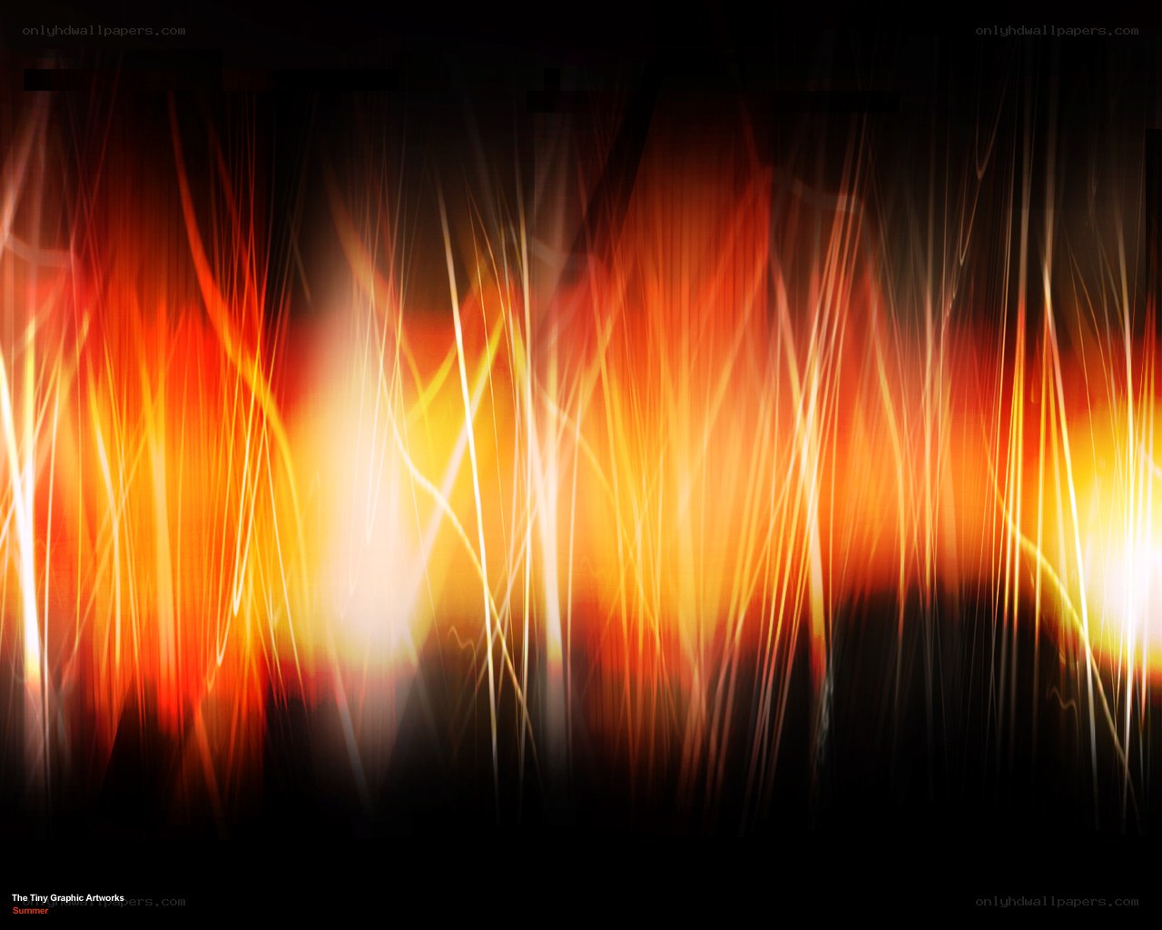 Abstract fire light streaks