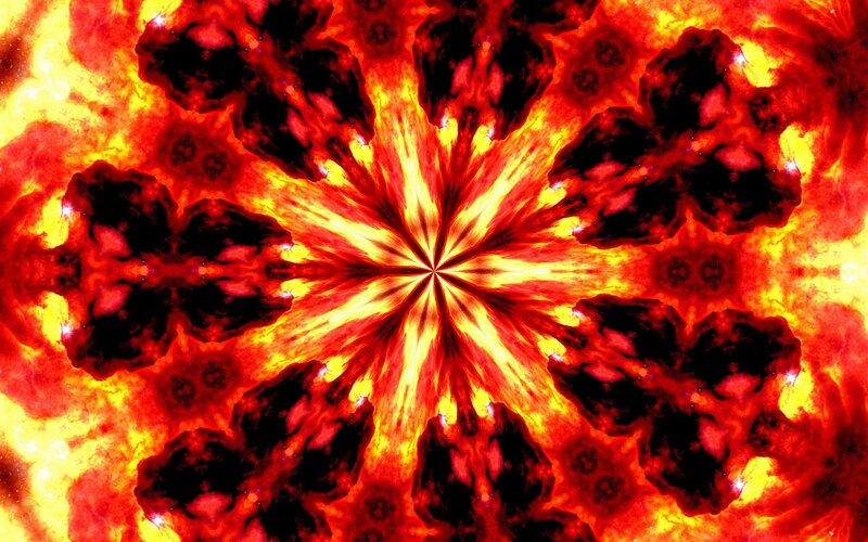 Abstract Fire Mandala