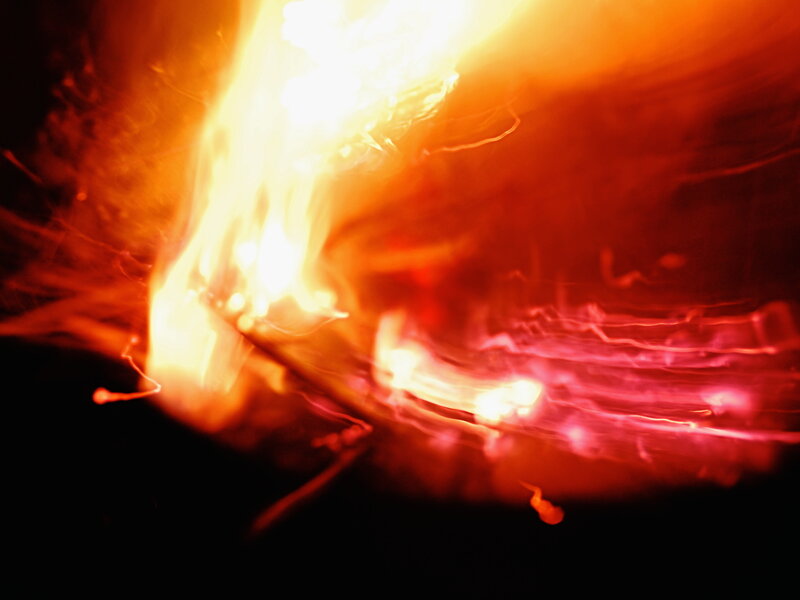 Abstract fire motion blur