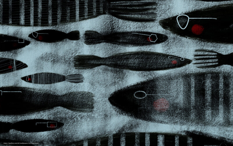 abstract fish pattern art