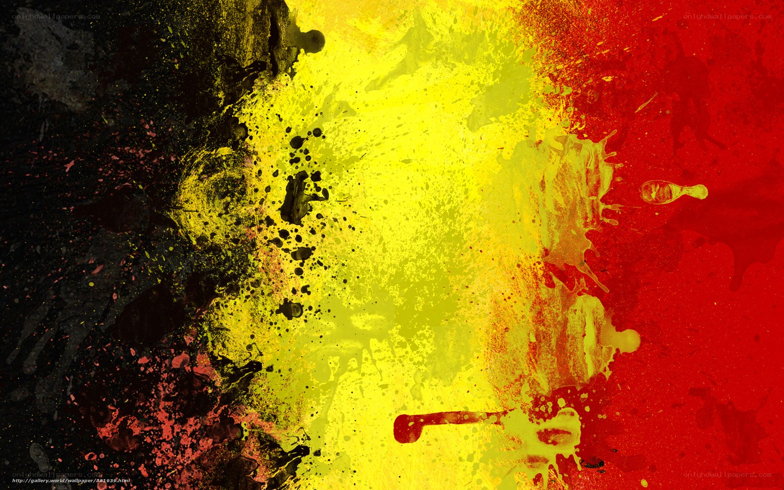 abstract flag splatter art