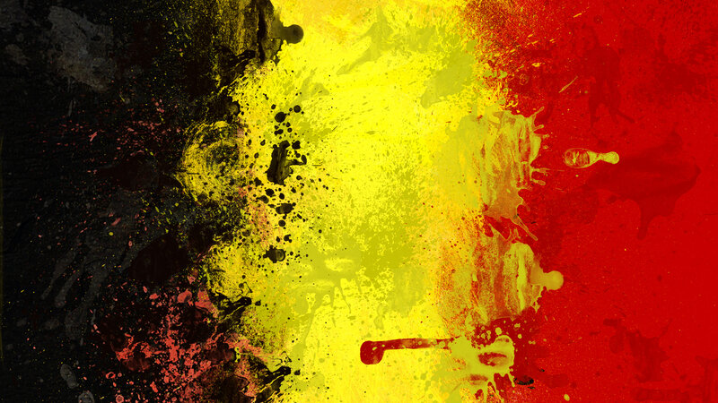 abstract flag splatter art