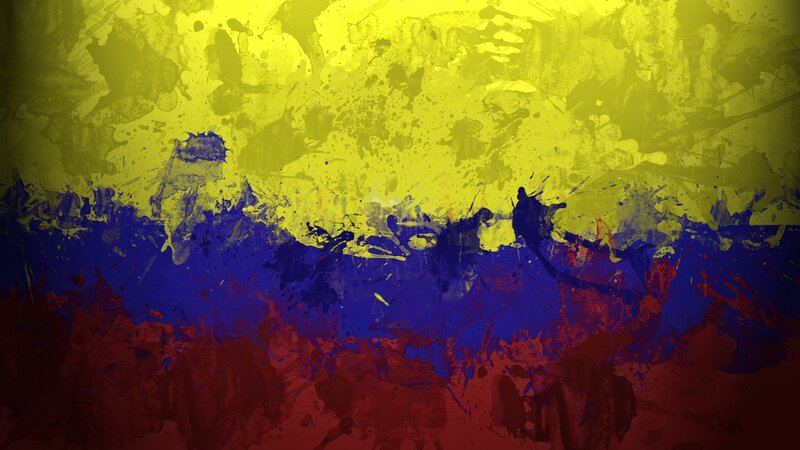 Abstract Flag Splatter