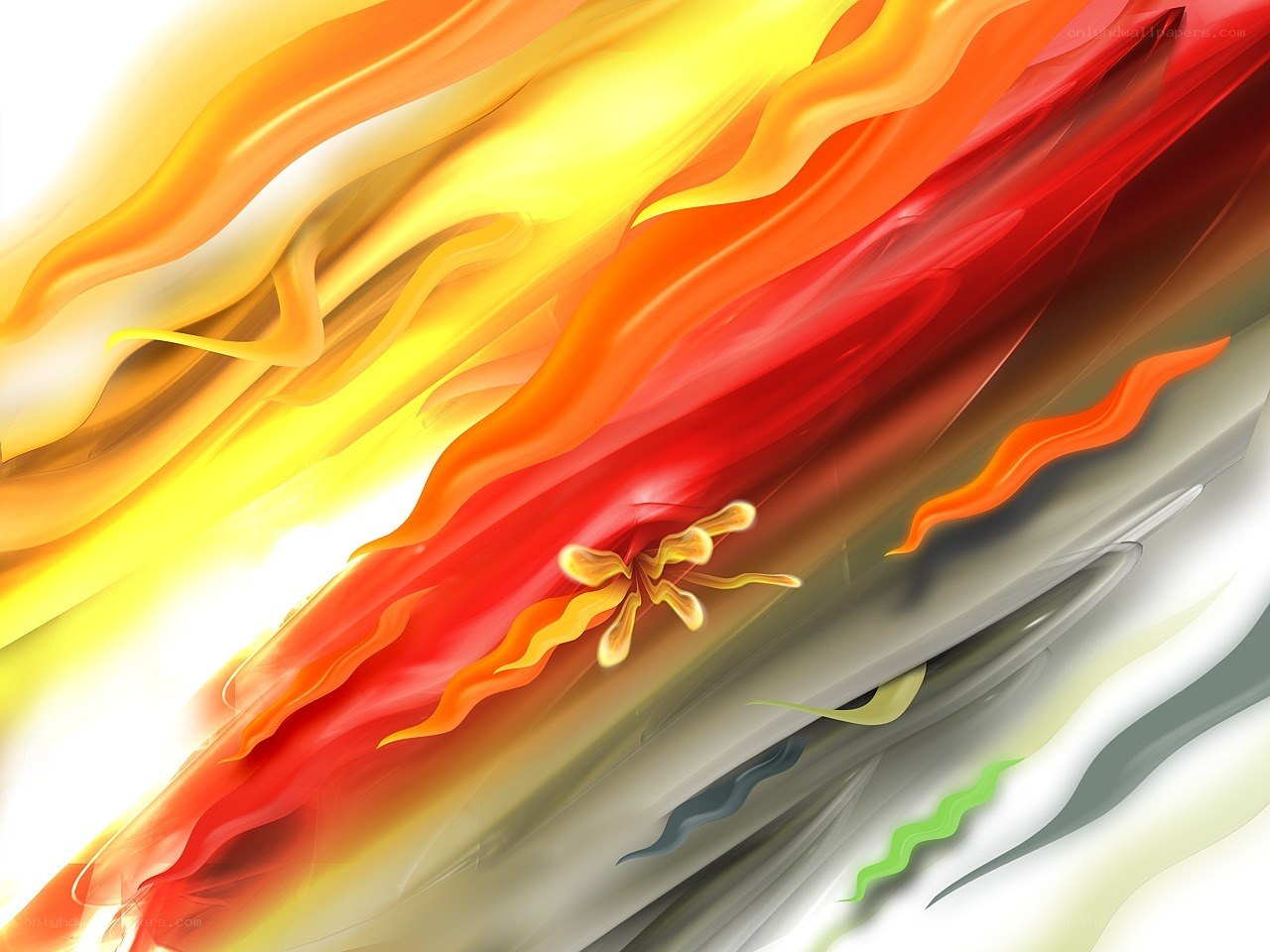 Abstract flame and energy flow
