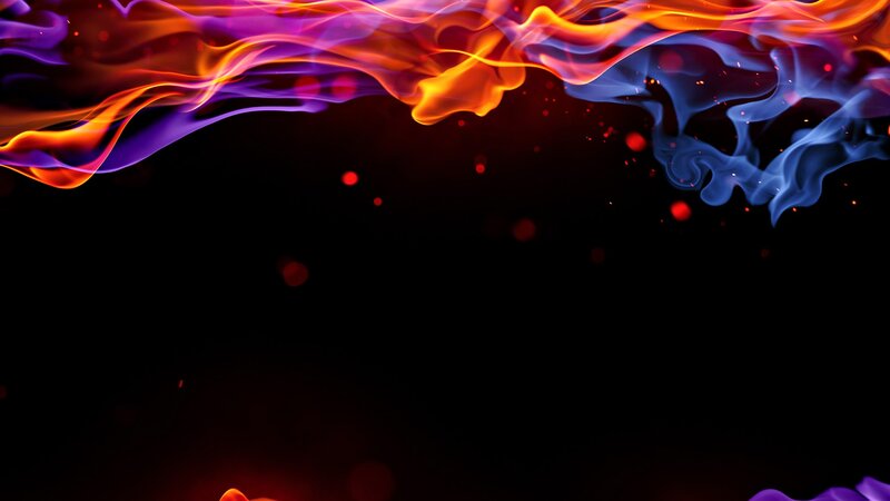Abstract flame and smoke design