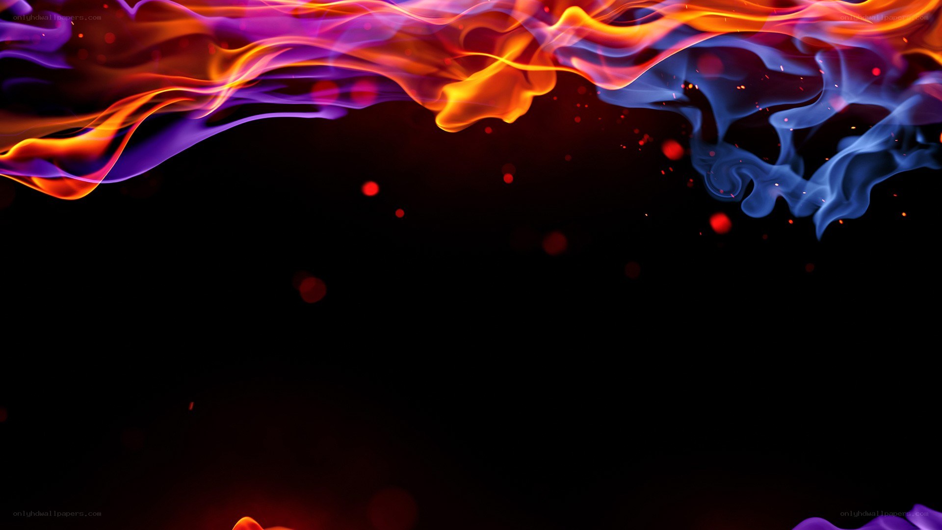 Abstract flame and smoke design