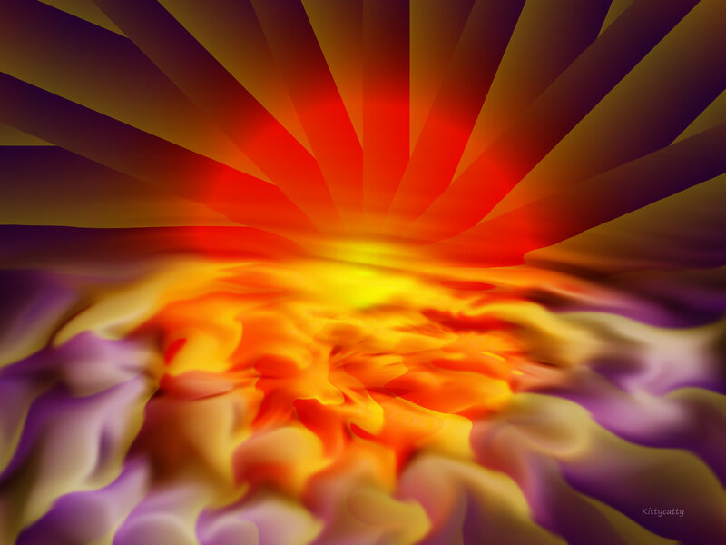 Abstract Flame Burst