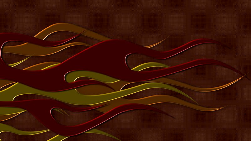 abstract flame design