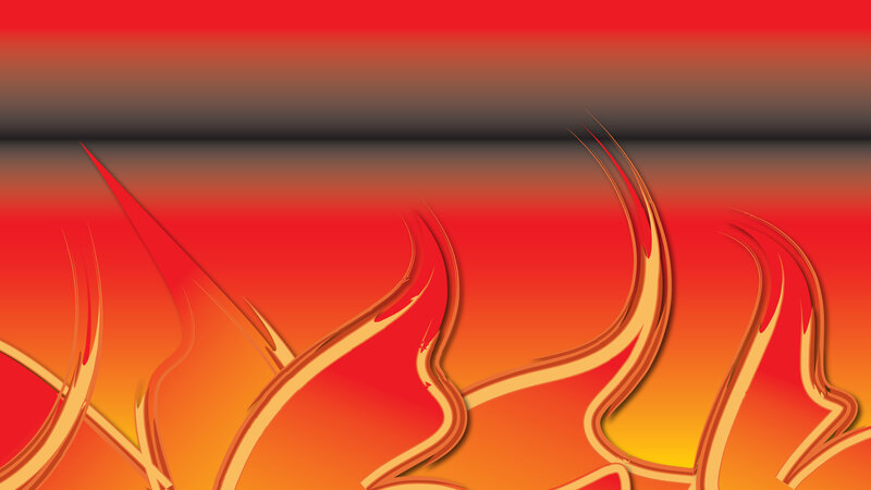 abstract flame design