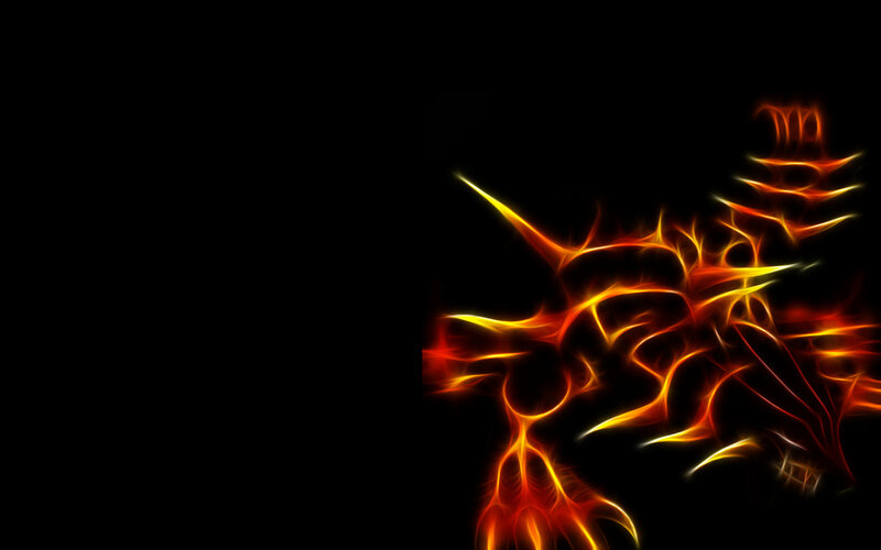 Abstract Flame Design — Black, Dramatic