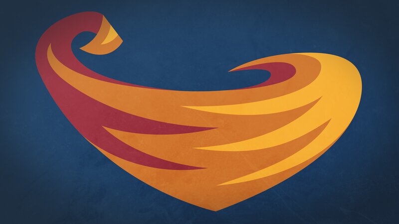 Abstract Flame Design — Blue