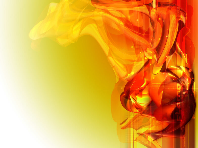 Abstract Flame Design — Orange, Dynamic
