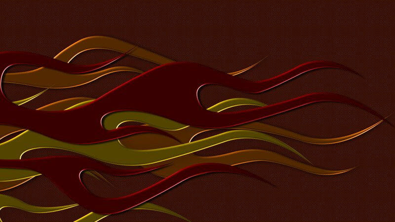 Abstract Flame Design — Red, Dynamic