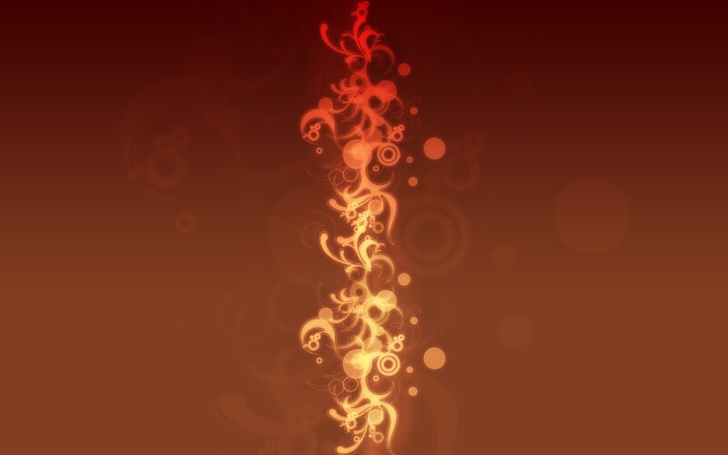 Abstract Flame Design — Red, Warm
