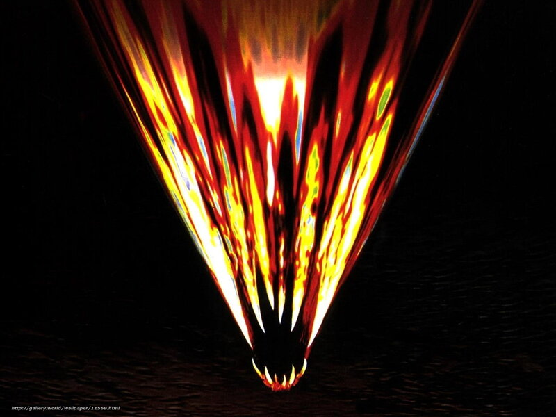 Abstract flame-like light pattern