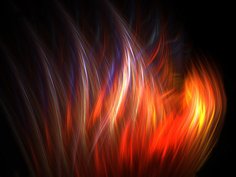 Abstract flame motion art