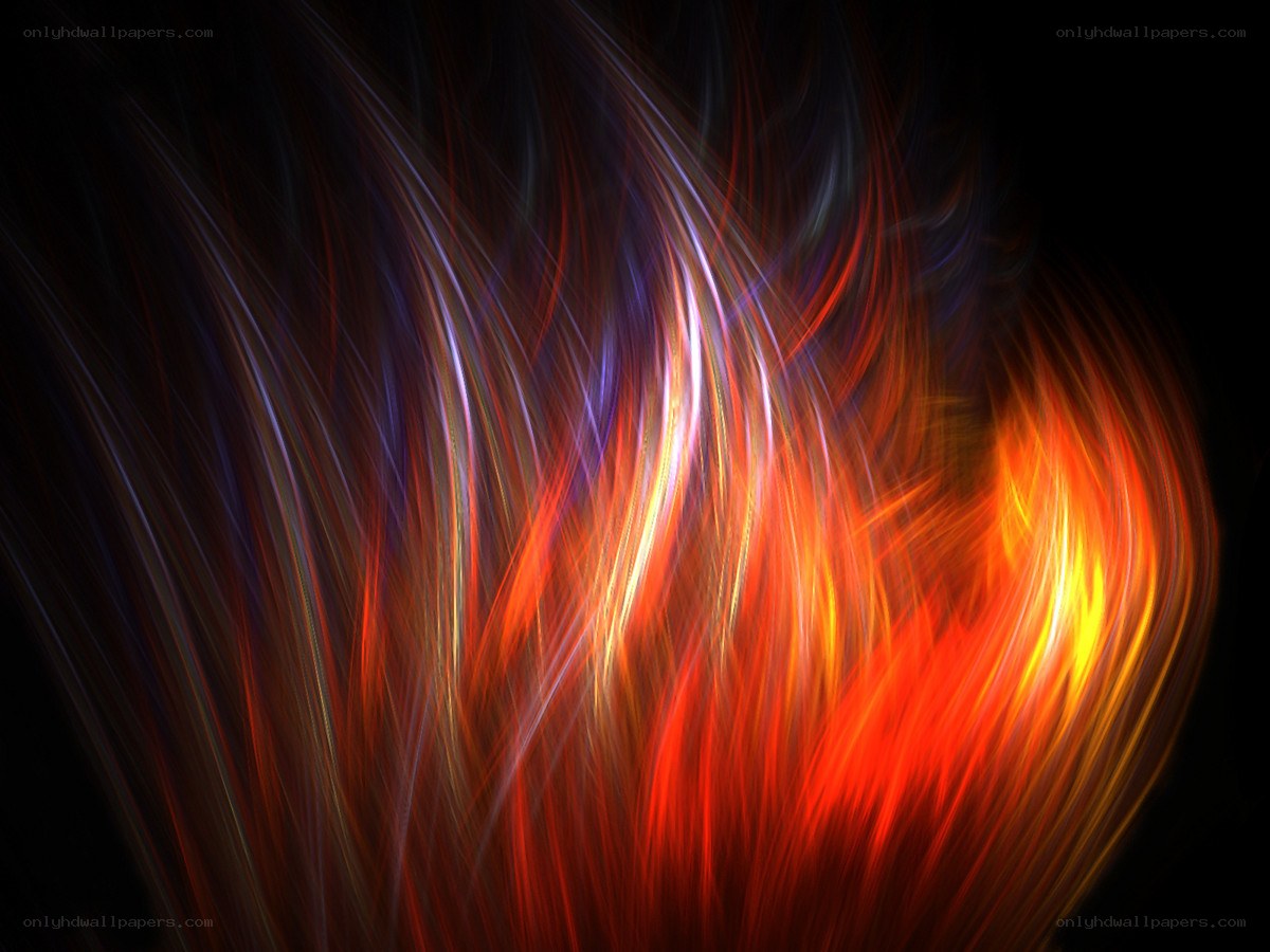 Abstract flame motion art