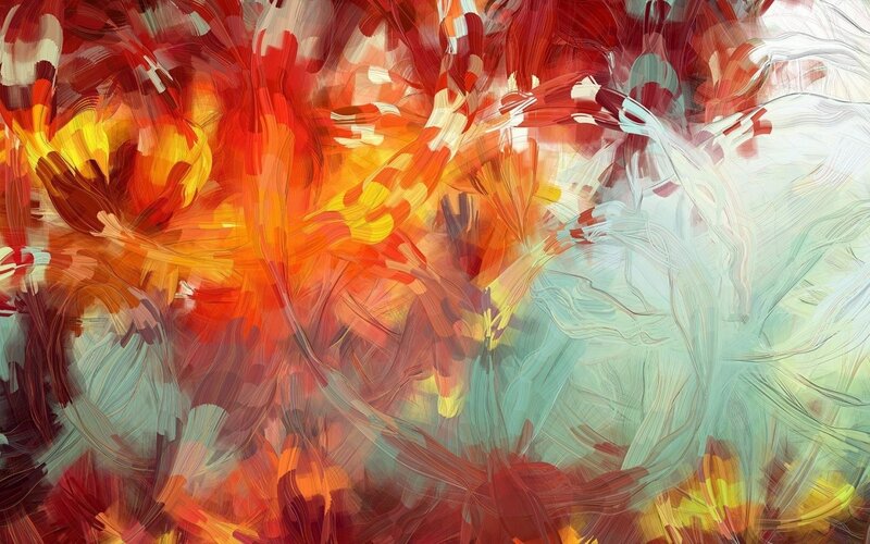 Abstract Flame Pattern — Red, Dynamic, Digital Art, Fire