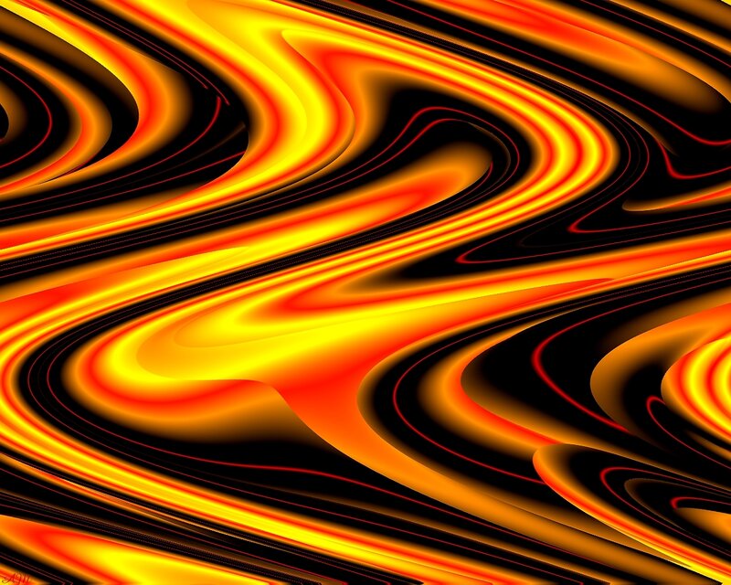 Abstract Flame Patterns — Yellow