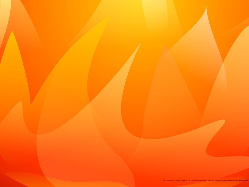 Abstract Flame Shapes — Orange