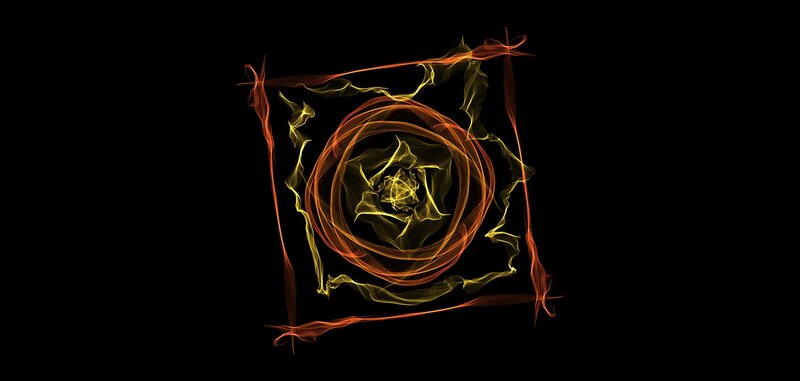 Abstract Flame Swirl — Black