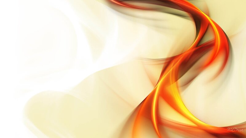 Abstract Flame Swirl — Orange