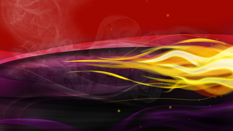 Abstract Flame Waves — Red, Dynamic