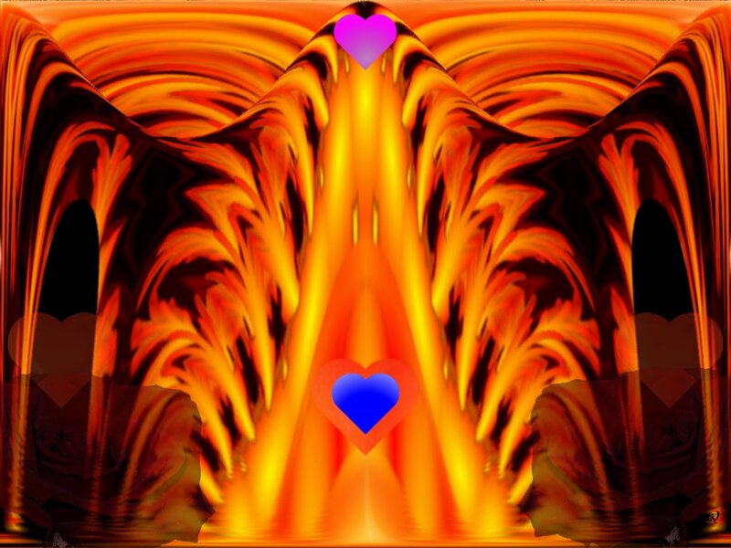 Abstract Flame Wings