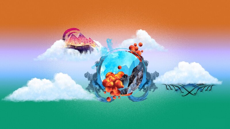 Abstract Floating Landscape