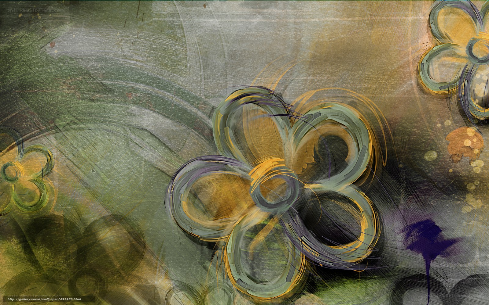 abstract floral art background