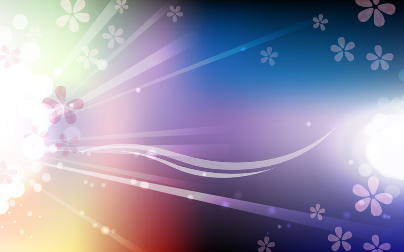 Abstract Floral Background — Blue, Dreamy