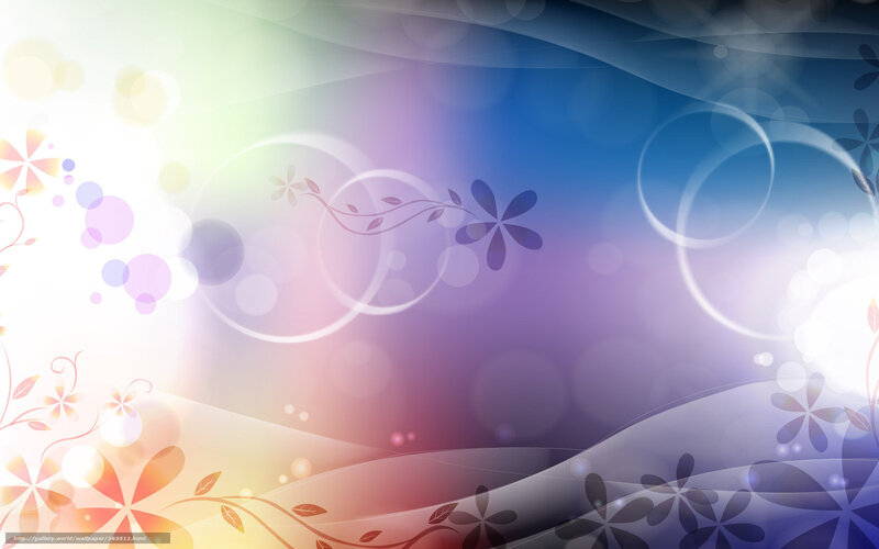 Abstract Floral Background — Blue, Serene