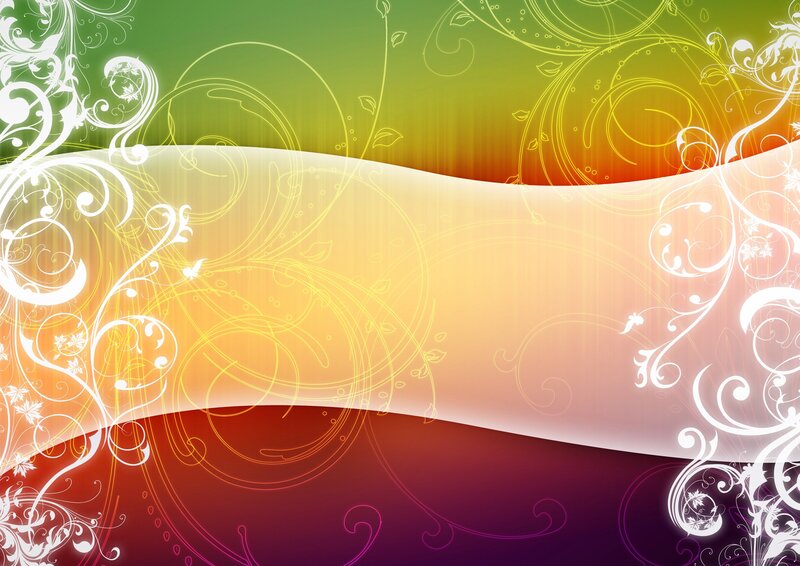 Abstract Floral Background — Green