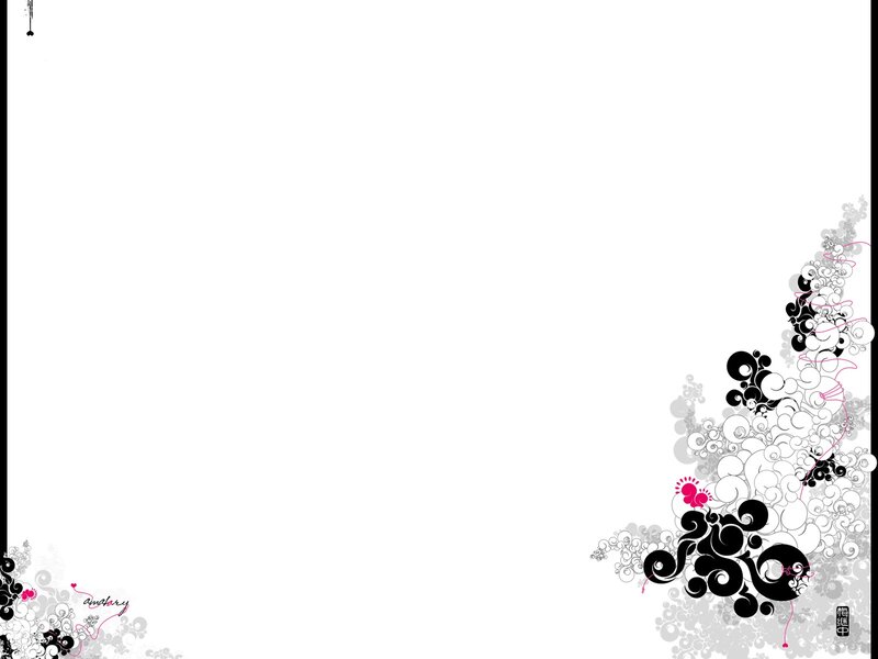 abstract floral corner design