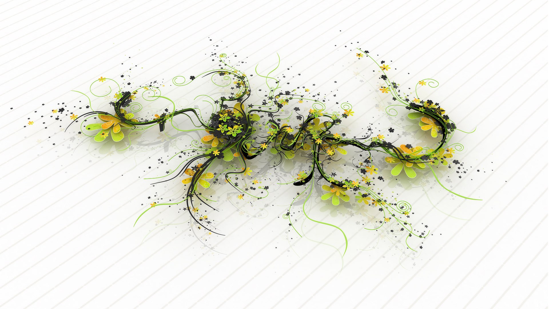 abstract floral design