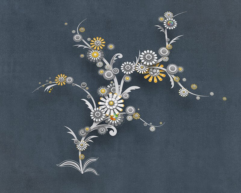Abstract floral design